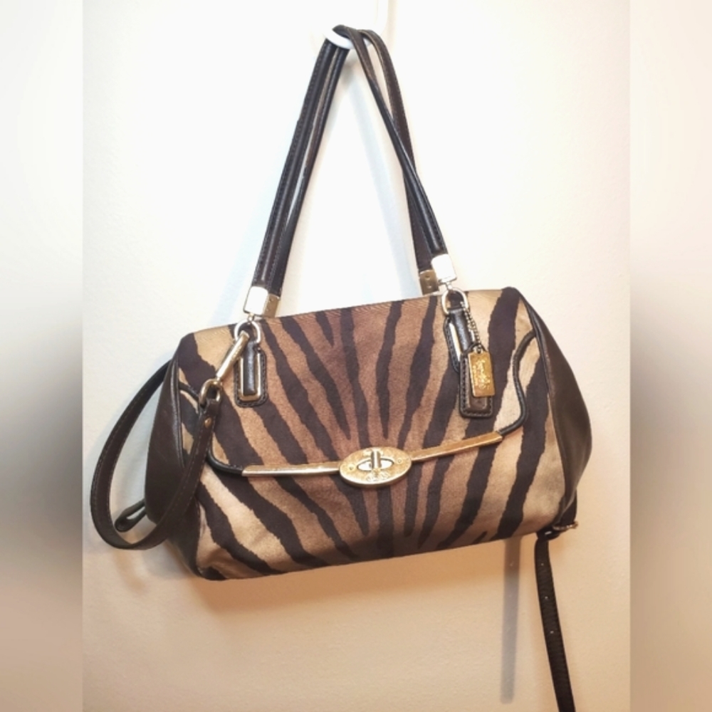 Coach Madison Zebra Print